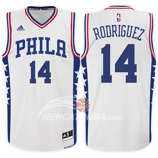 Maglia NBA Rodriguez Philadelphia 76ers Bianco